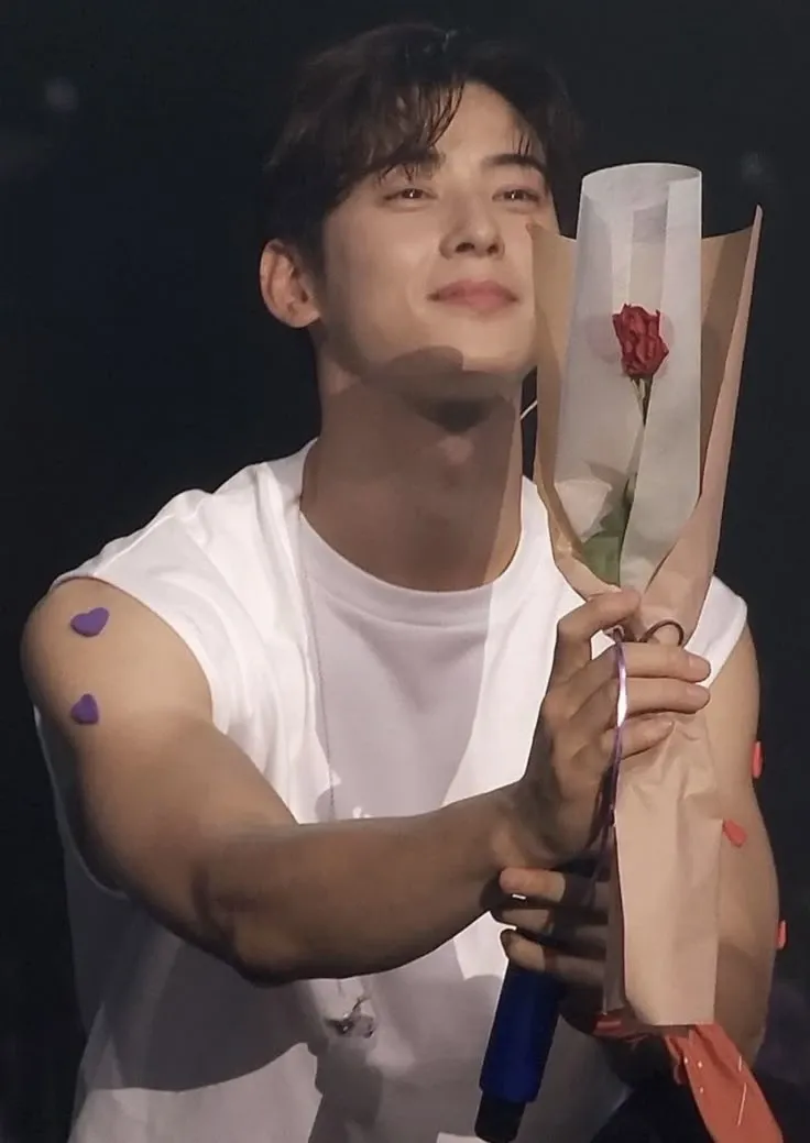 A moment captured by a fan of Cha Eunwoo