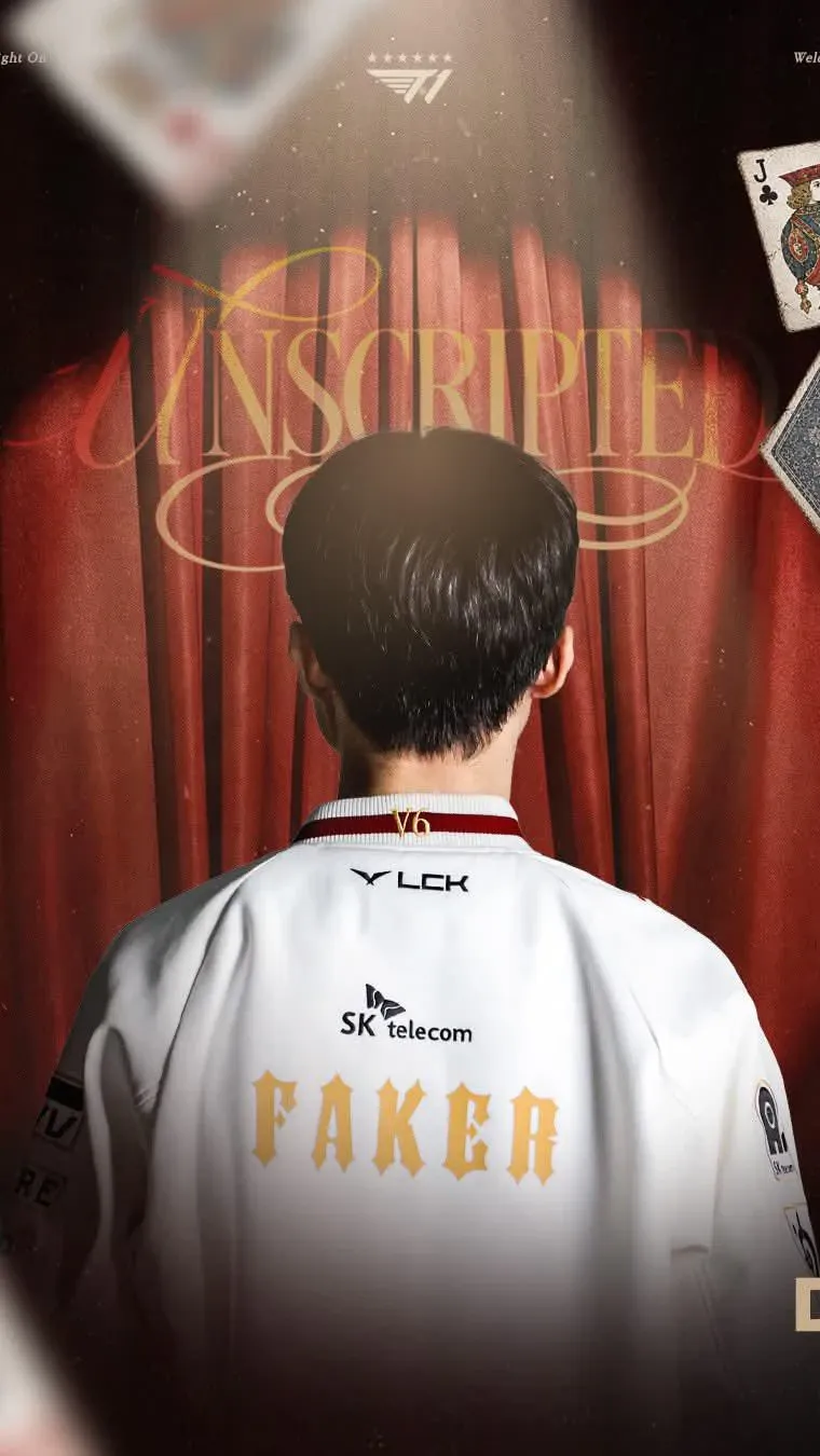 Emotional wallpaper shared by fans for Faker
