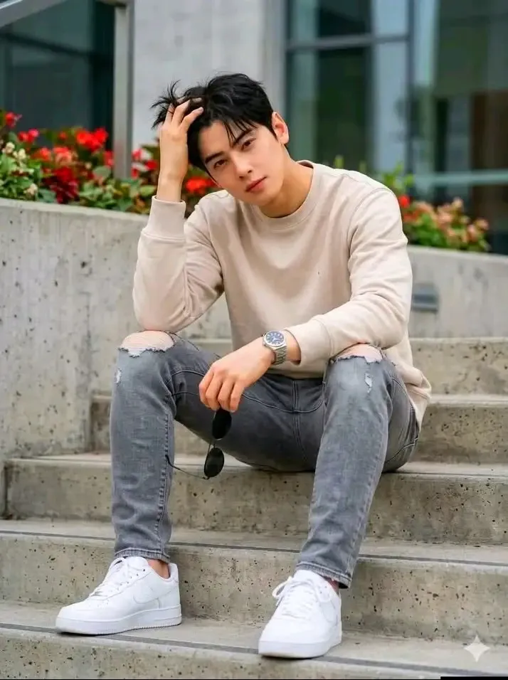 A moment captured by a fan of Cha Eunwoo