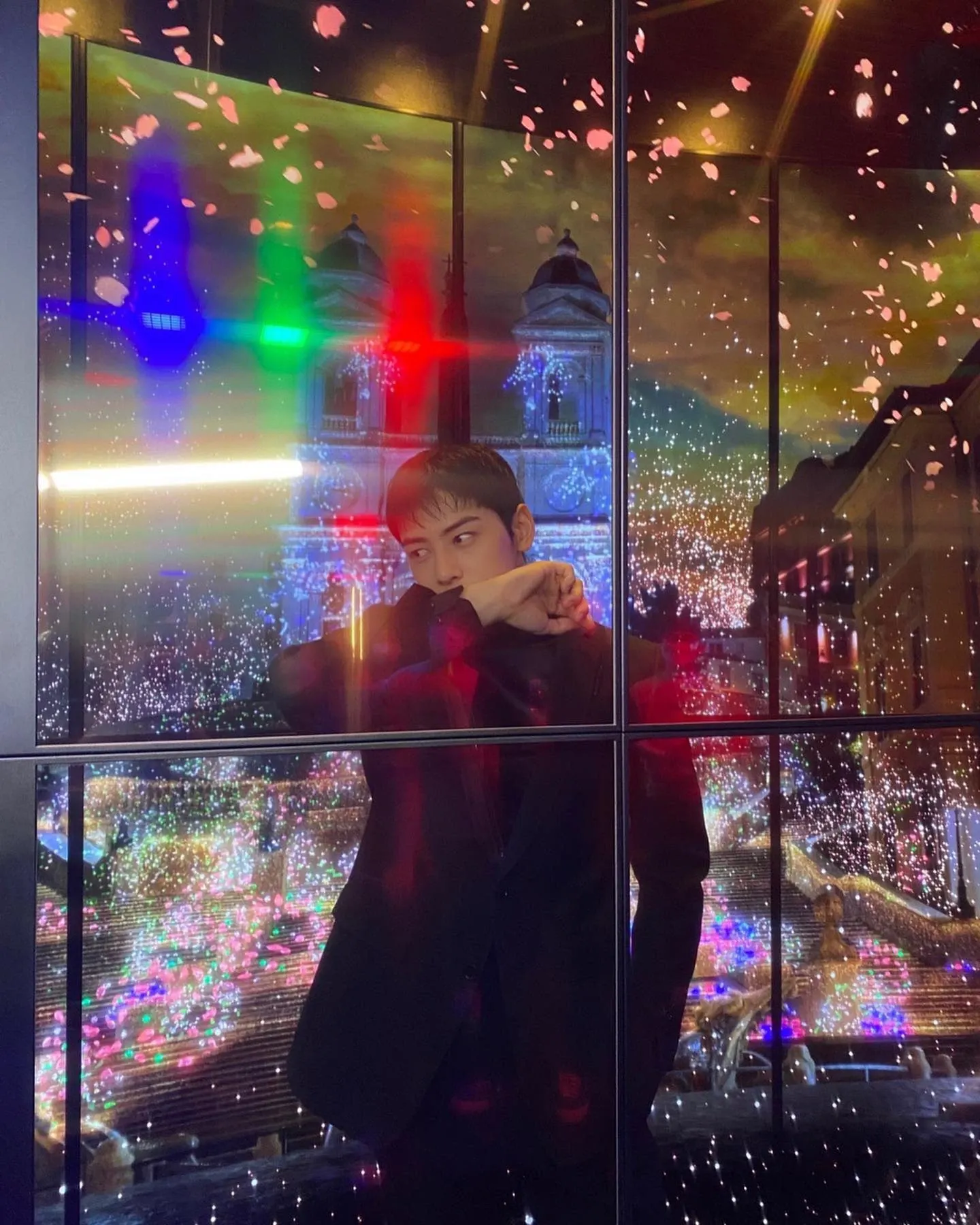 A moment captured by a fan of Cha Eunwoo